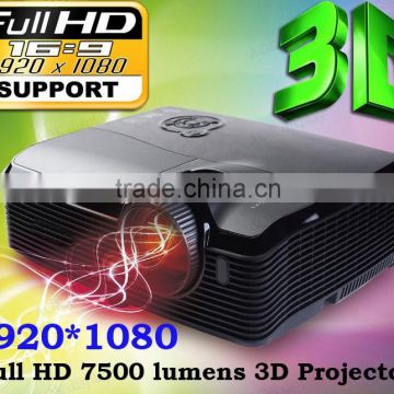 7500lumen Full HD 1920*1080 Smart Projector 350W Lamp 3D home theater LCD Video 1080P Proyector Projektor Beamer