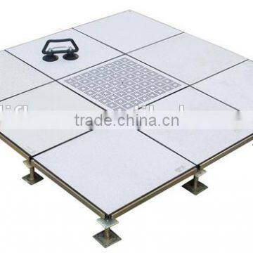 Anti-static raised access steel cementitious panel