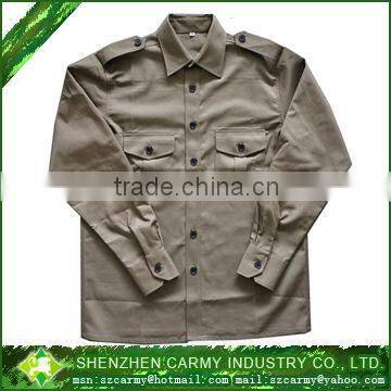 Long sleeve Khaki factory/contruction/army/airline durable workwear uniform