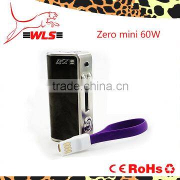Wlspower hot selling 60W mini zero temerature control box mod mini zero the best vape mod mini zero 60w