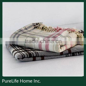 SZPLH High quality tartan plaid winter throw blanket