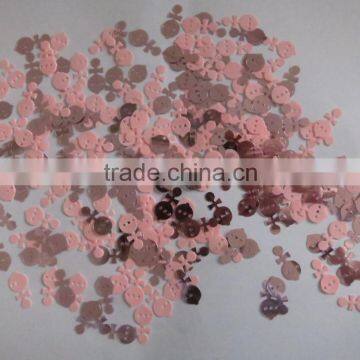 2X1.6cm Metallic PVC It's a Girl New Bady Happy Birthday Confetti for Party Decoration photo-2