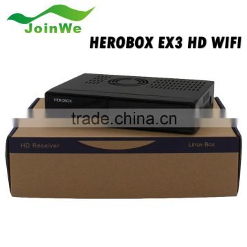 Katrina Newest Herobox Ex3 Hd Tv Box Dvb-s2/c/t2 Triple Tuner Receiver