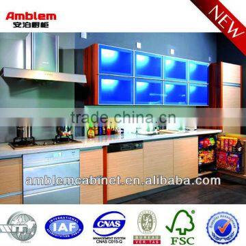 2013 new melamine led kitchen cabinet