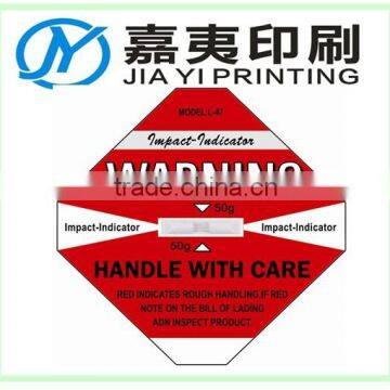 Monitor Shockwatch Label Impact Indicator Shipping Label Shock Label Indicator