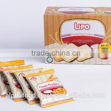 BEST TASTE BISCUITS - LIPO EGG 100G/BOX CREAM COOKIES