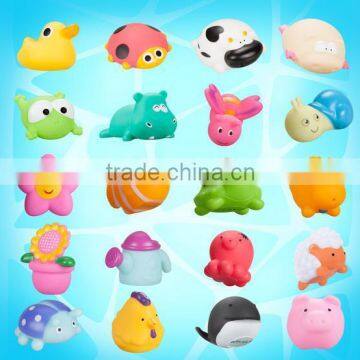 wholesale soft mini vinyl bath toys for kids/custom make non-toxic bath vinyl toys/oem cartoon vinyl bath toys factory