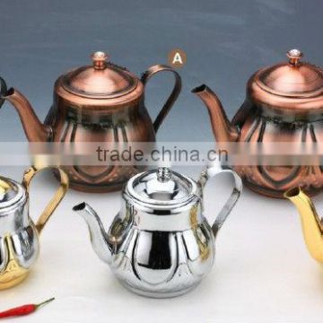 0.9L 1.3L 1.6L 1.8L Arabic terracotta hot teapot /Turkey pot/stainless steel arabic brass coffee pot