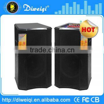 2.0 outdoor dj speakers box sets With USB/SD/FM/ MIXER /with 1pcs wireless MICs