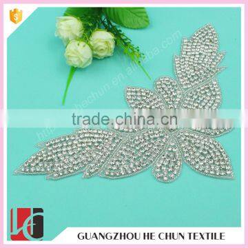 HC-3569 Hechun Bridal Decoration New Trend Butterfly Shape Sewing Applique Work Design with Full Diamand