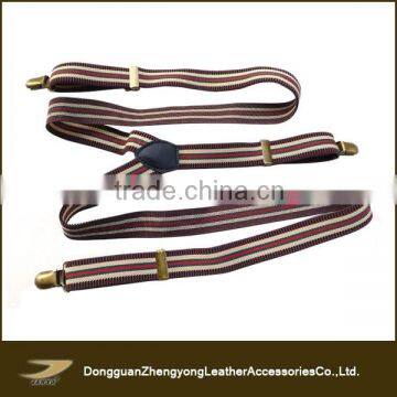 Vintage style custom printing suspenders for men