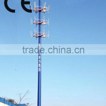 galvanized 500kv power transmission monopole tower in China