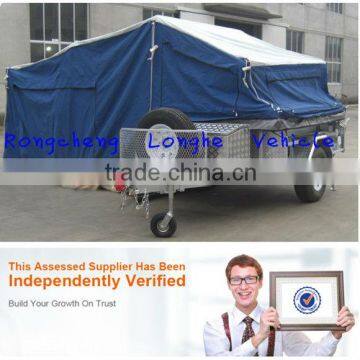 2014 new style hot dipped galvanized travel trailer with tailgate kitchen