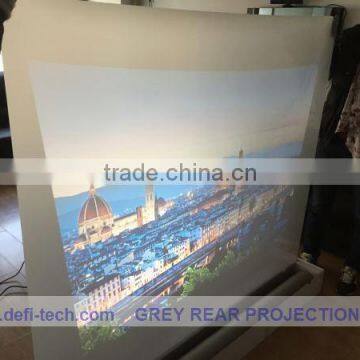 Christmas promotion white transparent rear projection screen vinyl