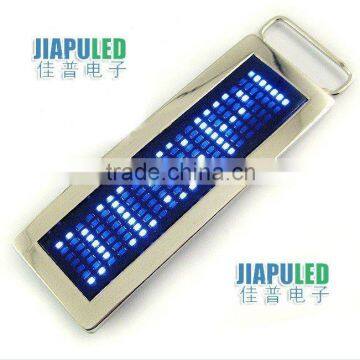 Red Led plastic belt buckle digital display boards price