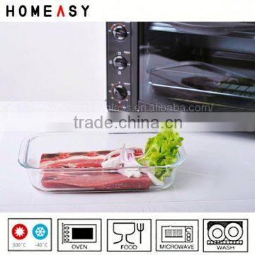 Clear glass microwave bakeware cookware