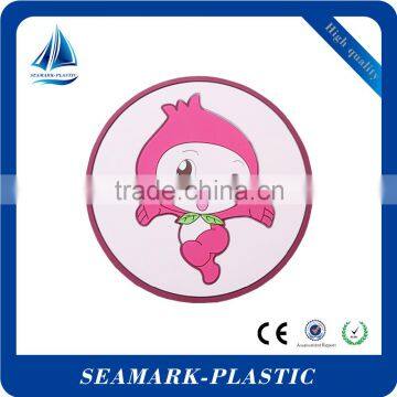 2016 cheap promotional customized 3d coaster silicone for advertising