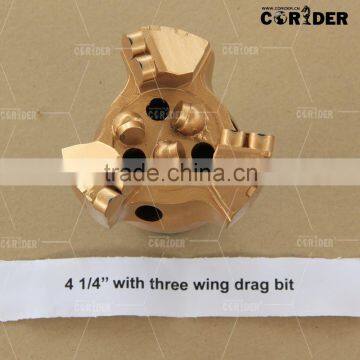 all sizes 3 blades pdc drag bits / drilling drag bit/drag bit