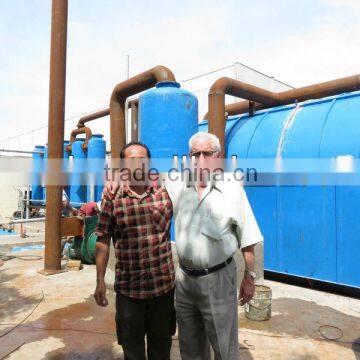 waste tyre/rubber refining to oil plant