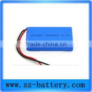 High capacity li-polymer battery 3.7v with 1800mah