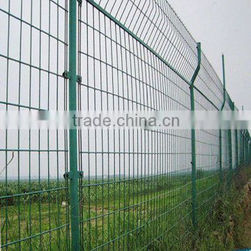 pvc coated double wire mesh fence