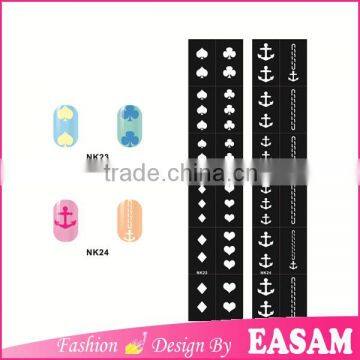 2016 Nail polish Hollow Nail art design stencil for DIY nail sticker