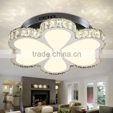 Top Quality Flower Ceiling Lamp Stainless Steel 110V Cheap Crystal Ceiling Lights