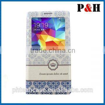 For Samsung GALAXY 9600 S5 Lovely Pattern Leather Case/Flip Wallet Colored Drawing Leather Case for Galaxy I9600 S5 photo-4