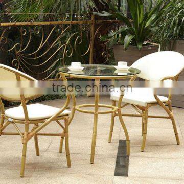 Bamboo like patio furniture, outdoor patio chairs and table, patio bamboo furniture