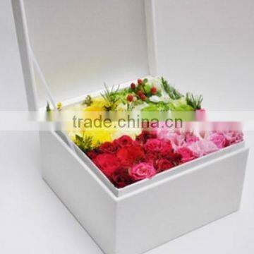 different colors custom showcase flower box/ gift packaging box