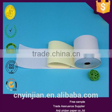 2015 the most popular 2 ply NCR blue paper rolls ncr paper continuous carbonless printing paper