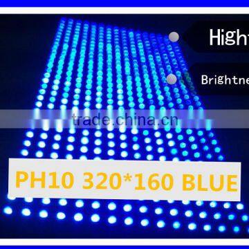 P10 red/ yellow/ white/ BLUE color 320x160 outdoor module for led display screen water proof