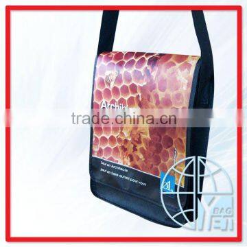 fashion pp non woven Messenger bag