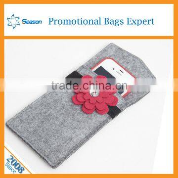 Factory best sellingnew Material wool felt bags for phone