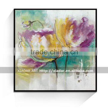 Wall art decor flower designs fabric painting