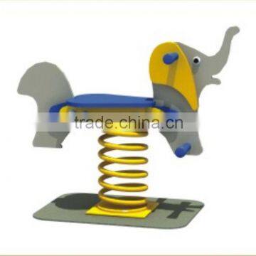 Kaiqi group Outdoor Garden Plastic PE board elephant Spring Rider for Kids Play