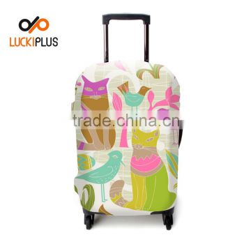 Luckiplus Terrific Designed Luggage Cover Spandex Polyester Trolley Case Cover