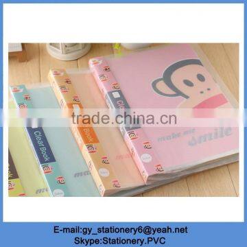 Plastic Snap File Folder, MONKEY Cute File Folder, Clear Book Sheet Quality Choice photo-2