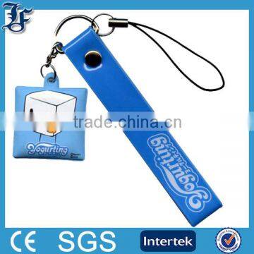 mobile phone straps in PVC material