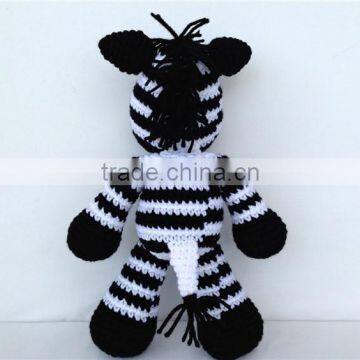 Crochet Stuffed Zebra Amigurumi Toy photo-3