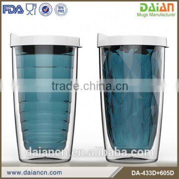 Import From China BPA FREE plastic coffee mug cup