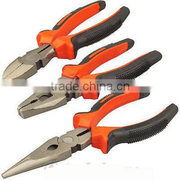 3 Piece Heavy Duty Soft Grip Hardened Carbon Steel Pliers Clamp Cutting Tool Set