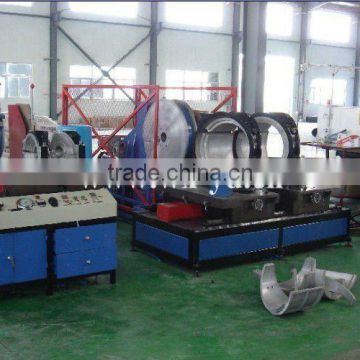 Workshop wye fitting machine for platsic pipe angle