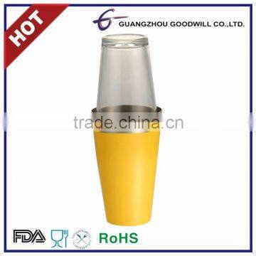 Shaker bottle stainless steel 800ml with Rubber coating