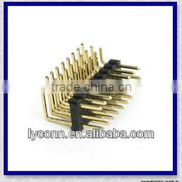 2.54mm Right Angle double row pin header connector