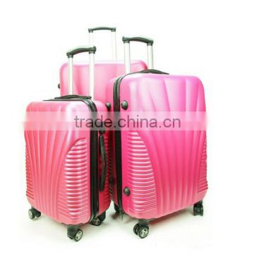 Hard Shell Suitcases 3 set uggage (pink red)