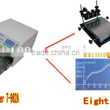 T-962A led reflow soldering machine/IR reflow oven/ic heater/mini wave solder/price/taian/puhui