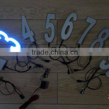 High quality&High luminance EL light Aeabic numeral No.3