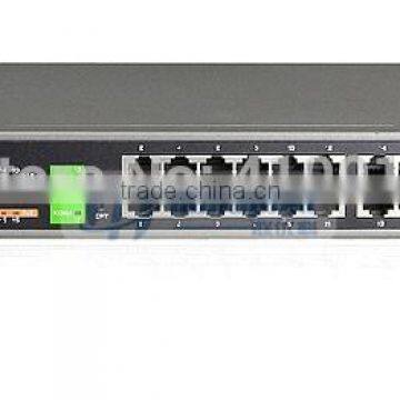 1080P 10/100Mbps + 2Gigabit TP/SFP Fast Ethernet IEEE802.3af 230 Watts 1U Size 16 Port POE Switch photo-3