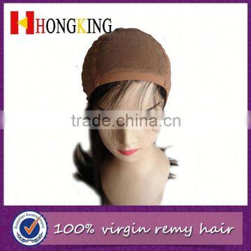 Unprocessed Human Hair Lace Front Wig With Bangs Made In China photo-5